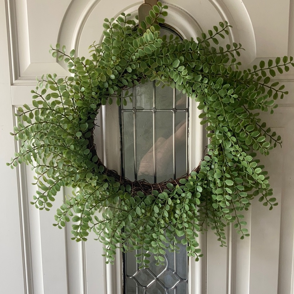 Hearth and Hand 12” green door wreath